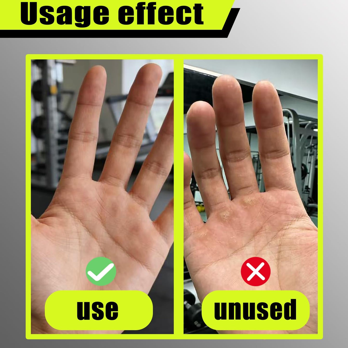 Silicone Gym Grips for Weight Lifting, Anti Slip Workout Grips for Women Men, Palm Protection Gym Hand Grips Alternative, Rubber Weightlifting Grips Pads for Barbell, Pull Up, Training