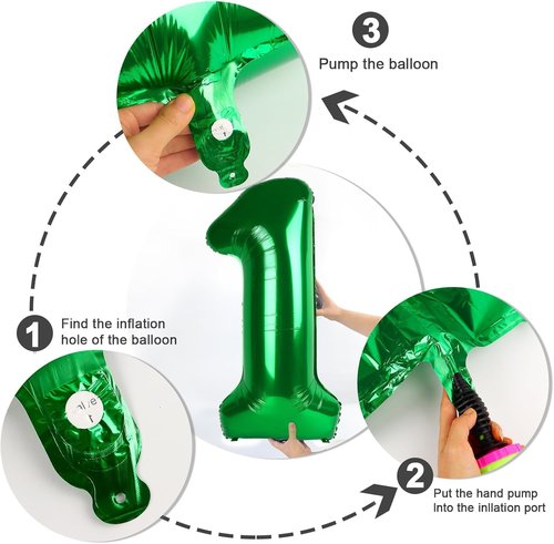 40-Inch Dark Green Number 19 Balloon by [Brand Name] - Perfect Birthday Decoration for Men & Women