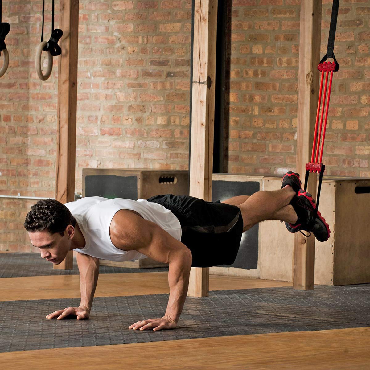 Lifeline Pull Up Revolution Assistance System to Improve Arm, Shoulders and Chest Strength with Assisted Pull Ups and Chin Ups, 3 x 10 x 6.5 inches Red