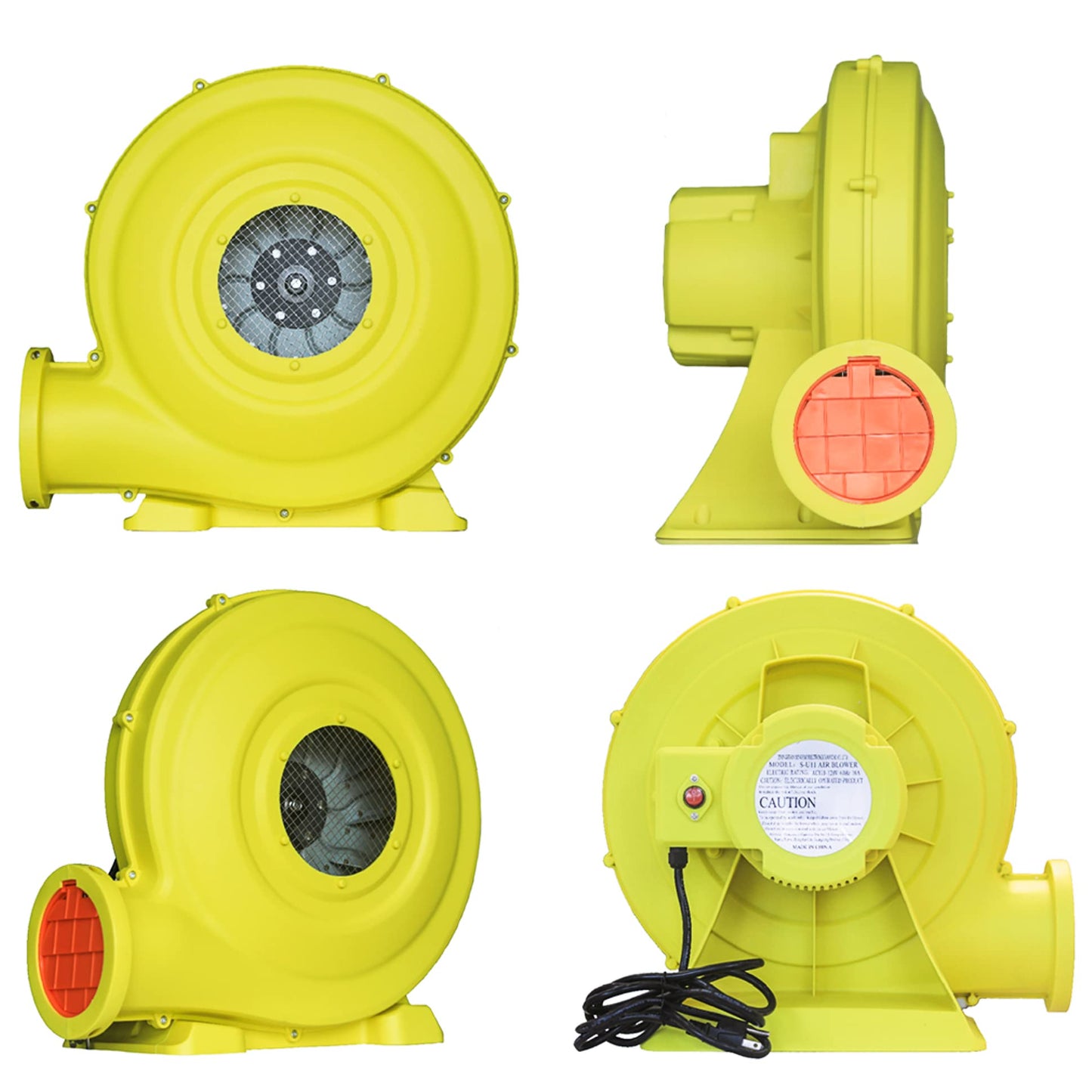 Yimukaka 1500W (2HP) Air Blower, Commercial Inflatable Bouncer Blower, Perfect for Inflatable Bounce House, Jumper, Bouncy Castle…