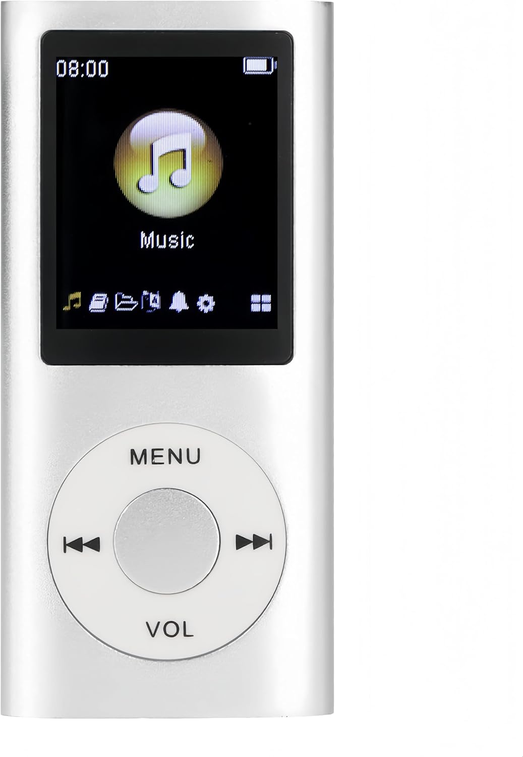 MP3 64G 1.8 8h XUMIUZIY Player, Stylish Portable Lossless Sound Music Player with Earphones, Support Memory Card, Sleep
