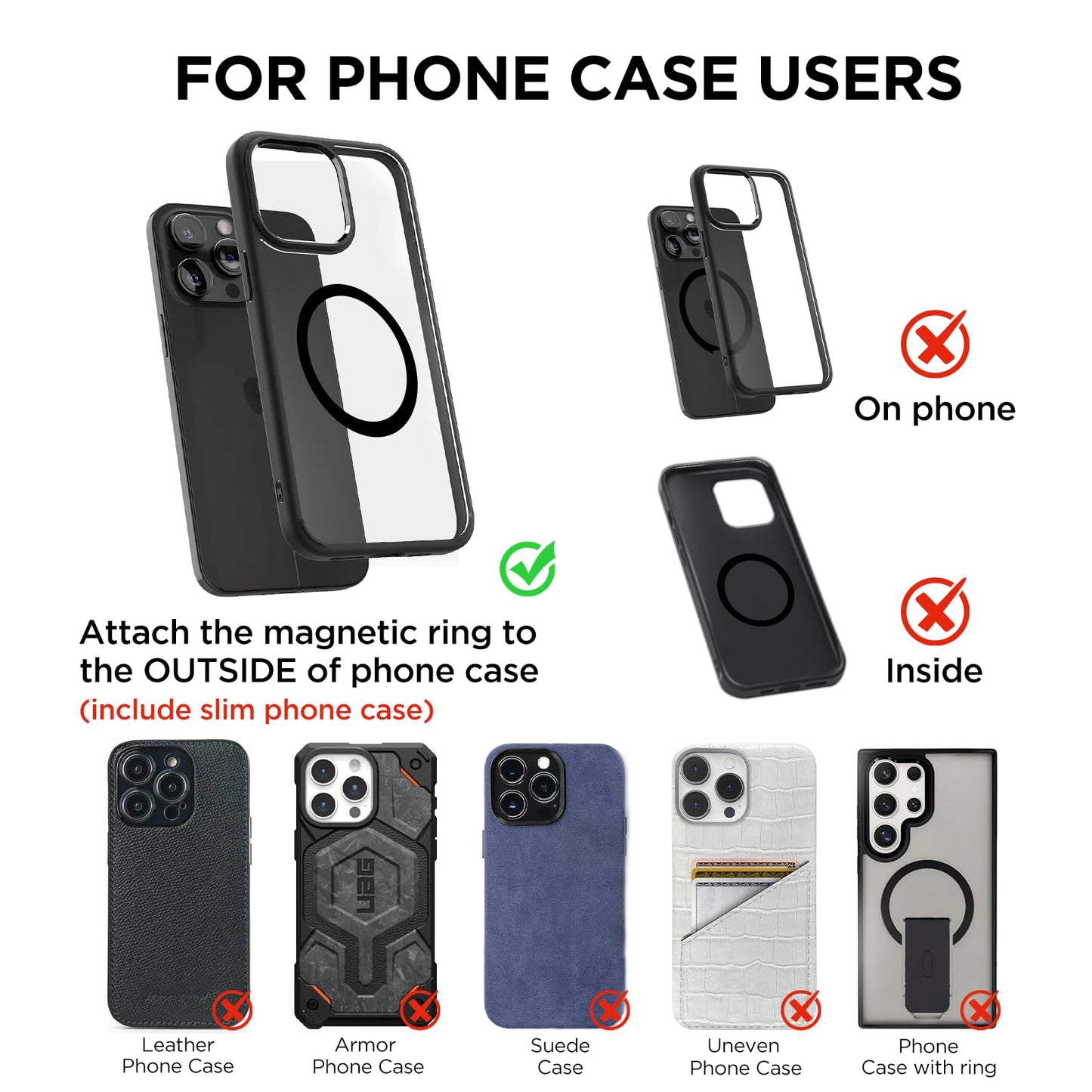 MSXTTLY Vacuum Magnetic Phone Holders for Your Car 2026 Suction Cup Phone Mount with Washable Nano Gel Pads 360° Adjustable Phone Mount,Travel Gifts, Car Phone Holder for Smartphone Car/Gym/Mirror