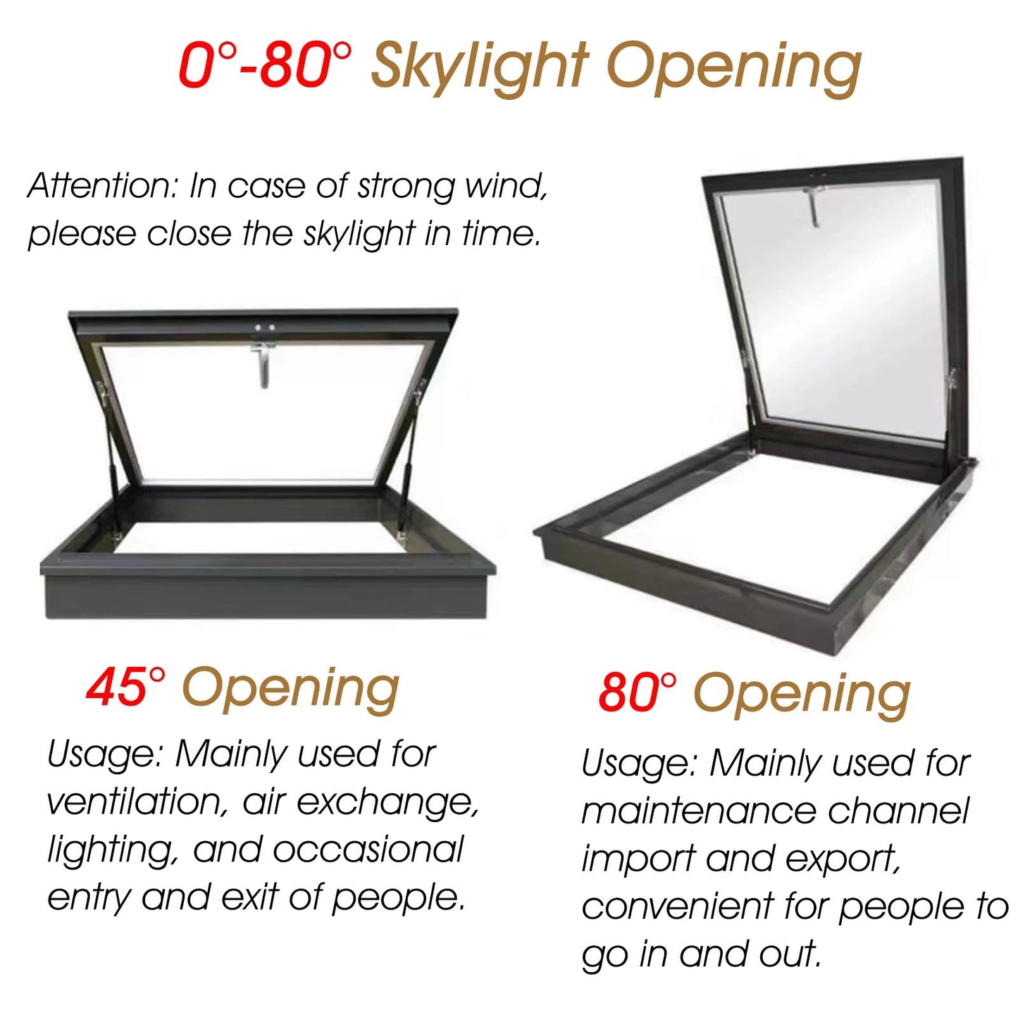 Skylight Roof Window - Clear Shed, Garage, Basement & Attic Light, Custom Size 22x16in (55x40cm) for Sunroom & Outdoor Well Lighting - Durable & Stylish Design