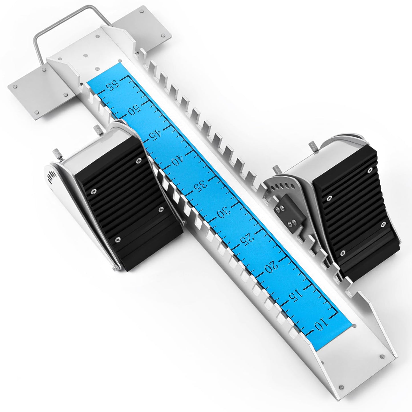 VioraWhite 25.2 Inch Starting Block 6 Angle Adjustable Track and Field Starter Sprinter Pedals Aluminum Alloy Track Blocks for Cinder Plastic Runway Athletes Runners, Blue