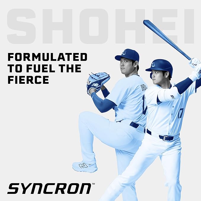 Syncron Pre Workout Sports Drink Endorsed by Shohei Ohtani, Aluminum Bottled, Sugar Free Pre Workout with L Arginine, L Citrulline & BCAAs for Athletes & Training, Watermelon Kiwi, 6 Pack, 2 oz