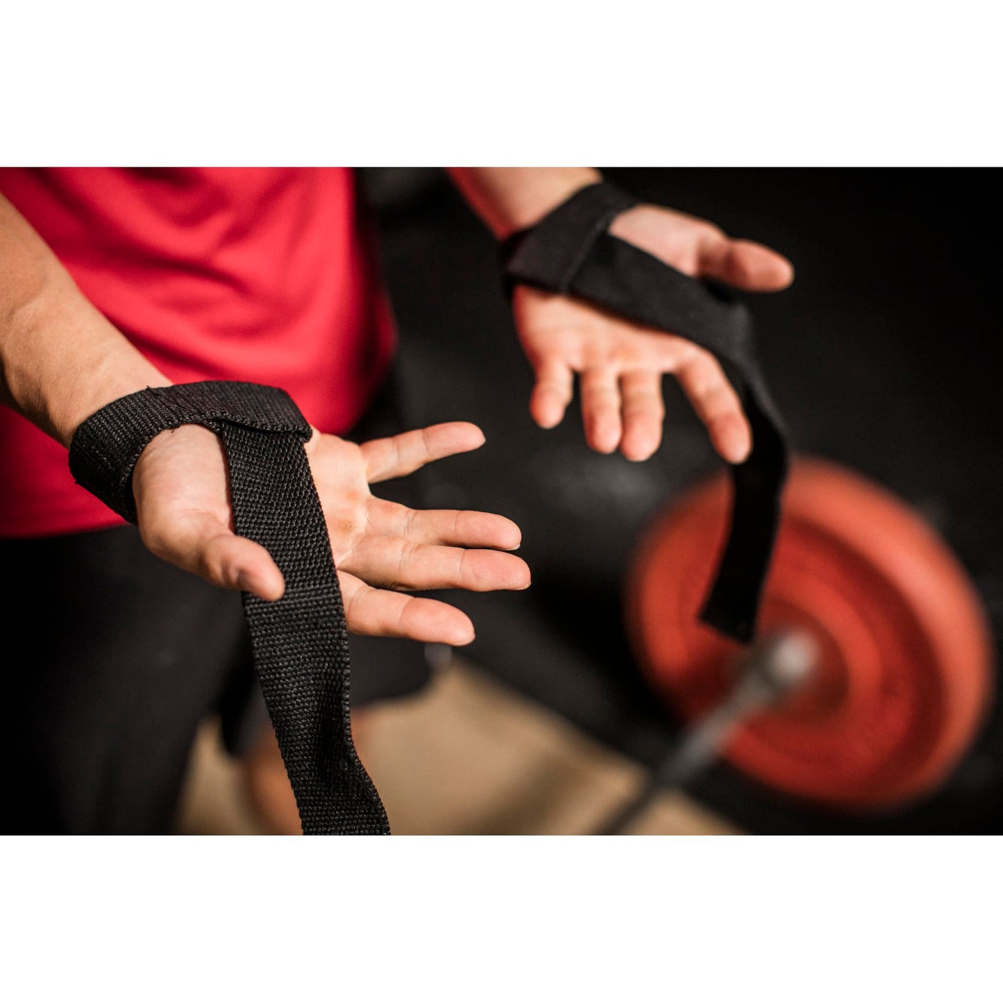 Harbinger Padded Cotton Lift Straps, Black - Soft, Supportive Neotek Wrist Pads - 21.5" Length, 1.5" Width - Reinforced Edges & Heavy-duty Stitching - Cushions Wrists for Lifting Support