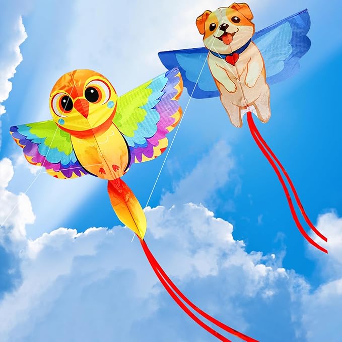 HENGDA KITE Animals Kite for Kids Beginners and Adults Cute Design High Definition Printing Easy to Carry