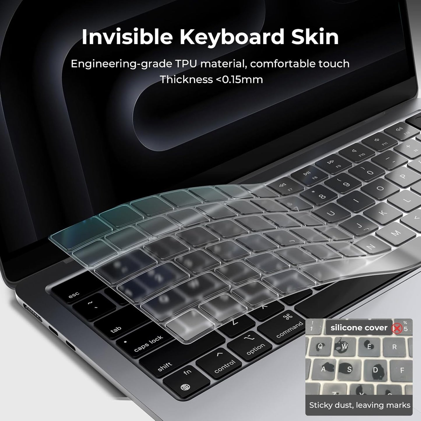 EooCoo 2026 2025 2024 2023 2022 2021 M5-M1 14/16, M5-M2 13/15, 2026 13, Premium Keyboard Cover Skin Protector, Laptop