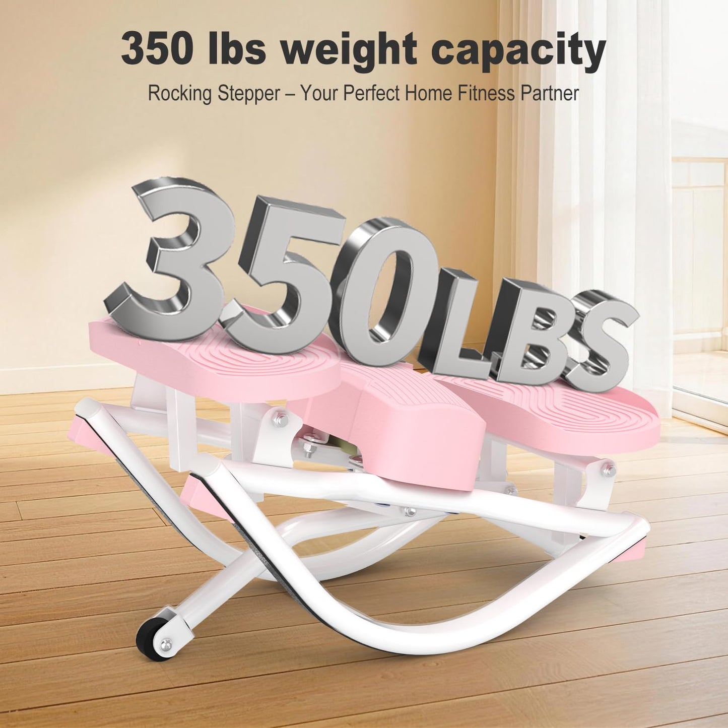 HOTWAVE Rock Stepper, The Rock Stepper Side to Side Exercise Machine – 350 lb Capacity, Oversized Pedals, Low Impact 3D Lateral Stepper for Home Workout