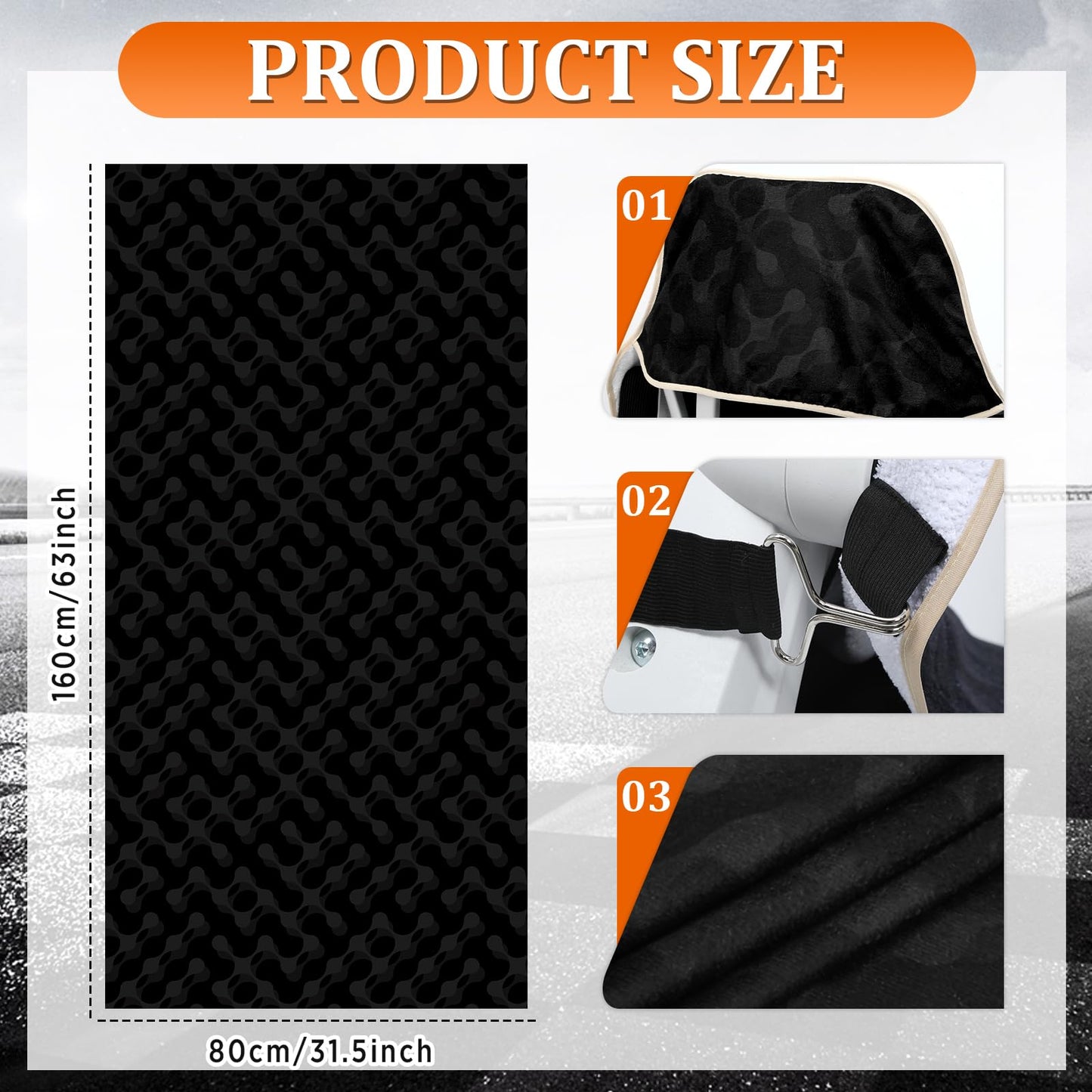 Lonfliness 1PCS Car Seat Cover Towel Non Slip Front Seat Car Seat Towel Athletic Running Towel Washable Seat Cover for Gym Workout Sweat Outdoor Sport Beach Hiking Yoga (Midnight)