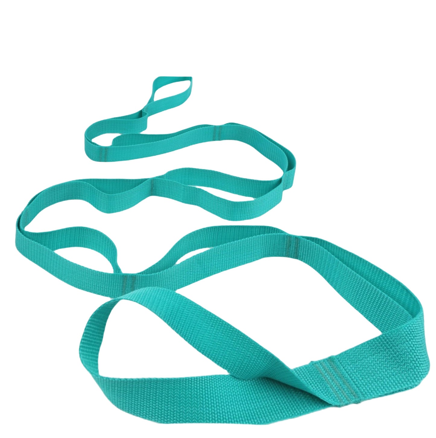 Scotamalone Stretching Strap Yoga Strap Physical Therapy for Home Workout, Exercise, Pilates and Gymnastics with Exercise Book 10 Loops Non-Elastic Stretch Bands with Aesthetic Packaging for Women & Men