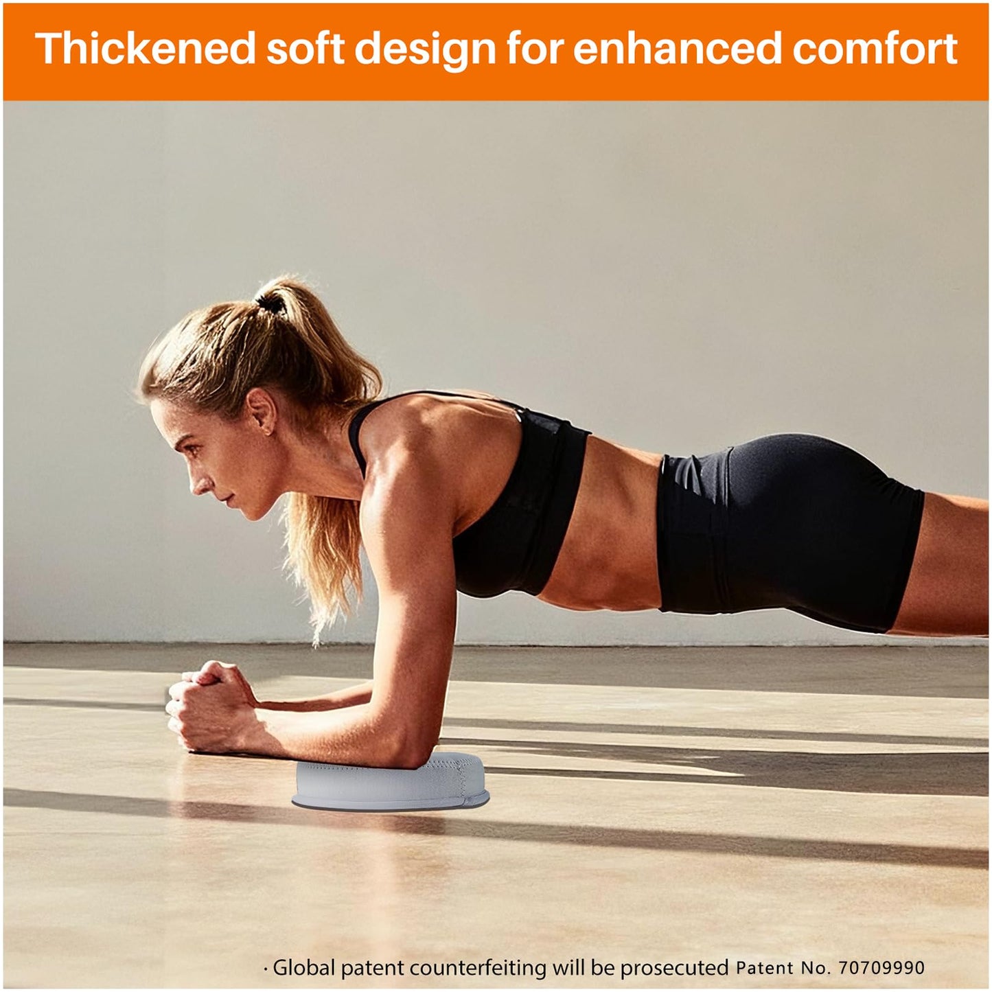 ECOESPTI Yoga Knee Pad, 1.57 Inch Thick, Memory Foam and EPE Foam, for Knees Elbows Wrist Hands Head Yoga Pilates Work Out Kneeling Pad, Exercise Mat, 2 Light Gray