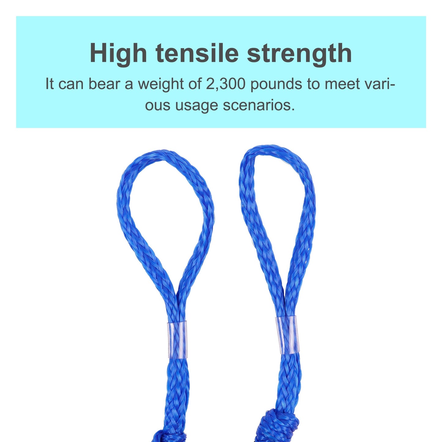 Bungee Dock Lines - Boat Accessories - 4 Feet Shock Cords Docking Rope Mooring Rope for PWC,Jet ski,Pontoon,Kayak,Canoe,Power Boat,Watercraft (Blue)