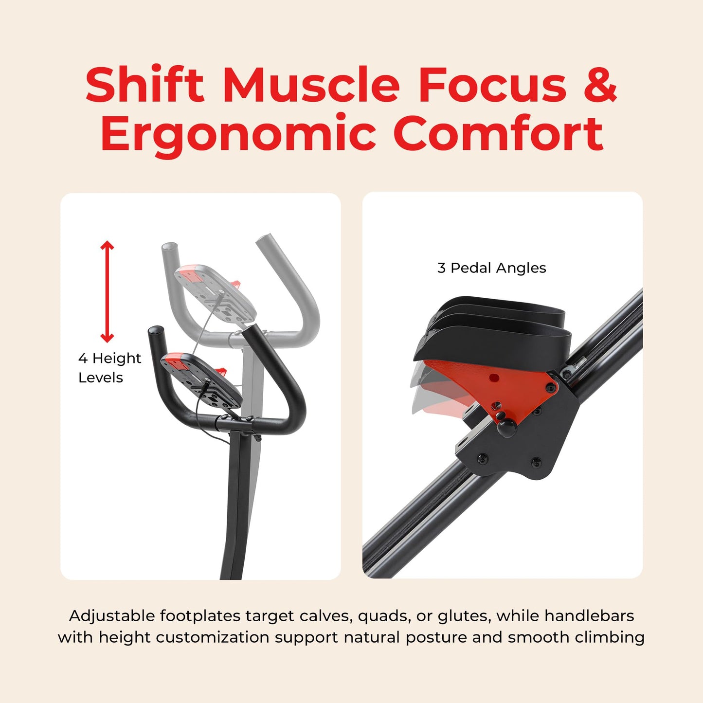 Sunny Health & Fitness Smart Foldable Stair Climber with Balance-Assist Cords - SF-S025005