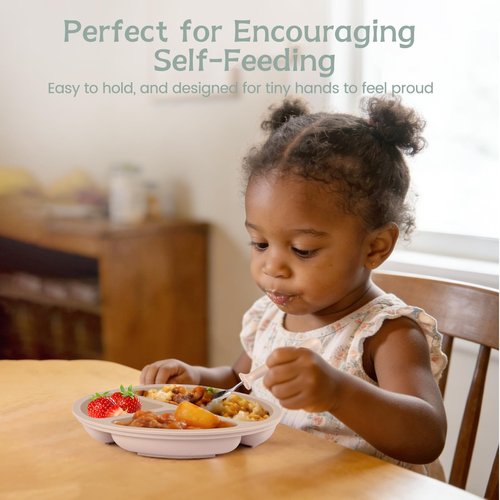 Eascrozn Toddler Forks and Spoons Set, 6 Pack Kids Silverware with Silicone Hand, 18/8 Stainless Steel Children Safe Toddler Utensils, BPA Free, Dishwasher Safe