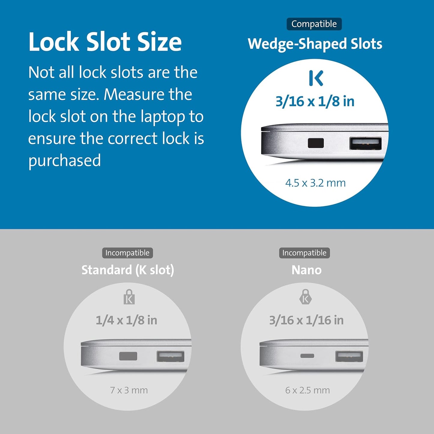 N17 (K68008WW) Kensington Dell Laptop Computer Lock, Combination Security Locking Cable Black