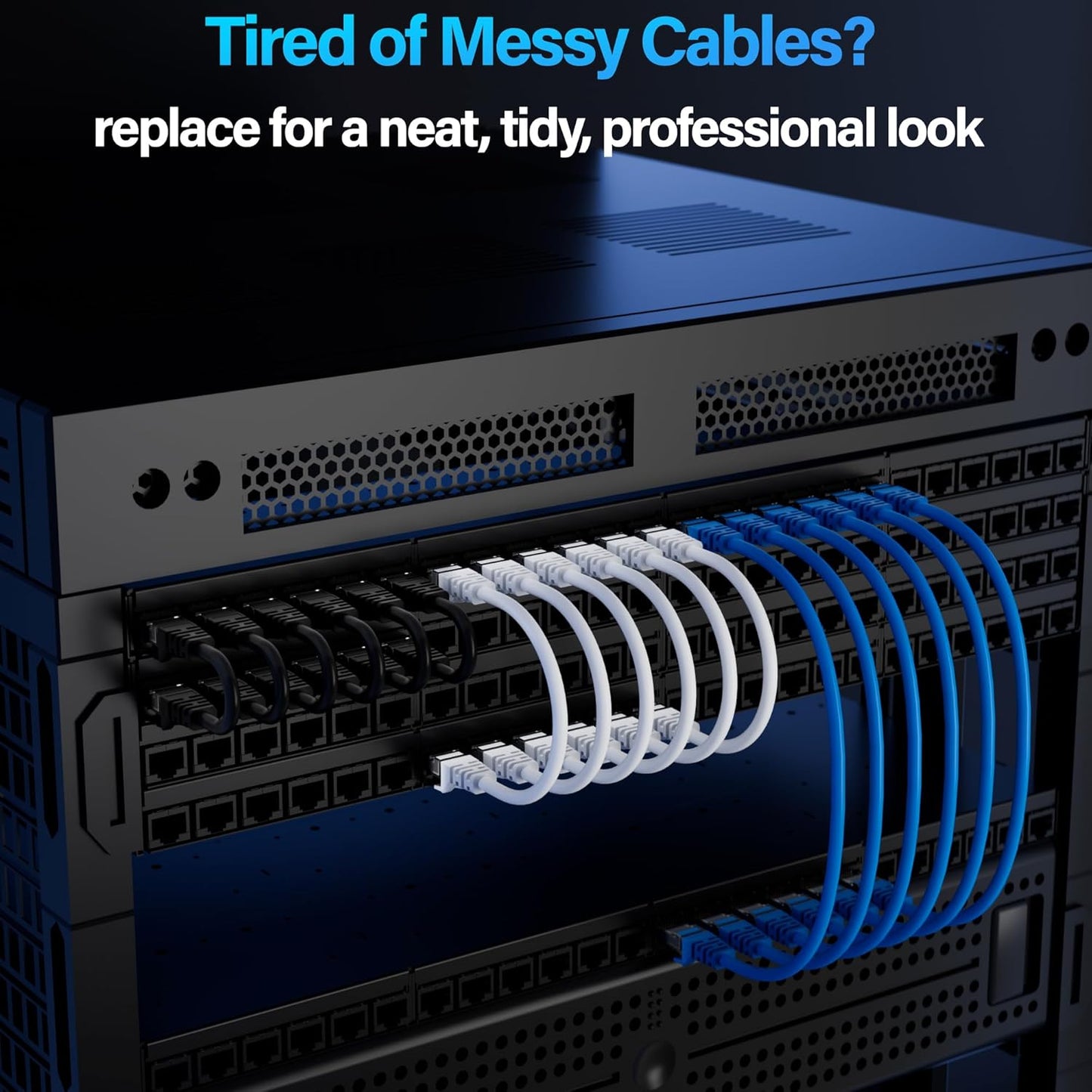 TuokaJu Cat6 10Gbps 6 (10 Pack), 6, Cat6 6 Ethernet Cable ft UTP Ethernet Cable Cat Flexible Bare Copper Cable, Cat