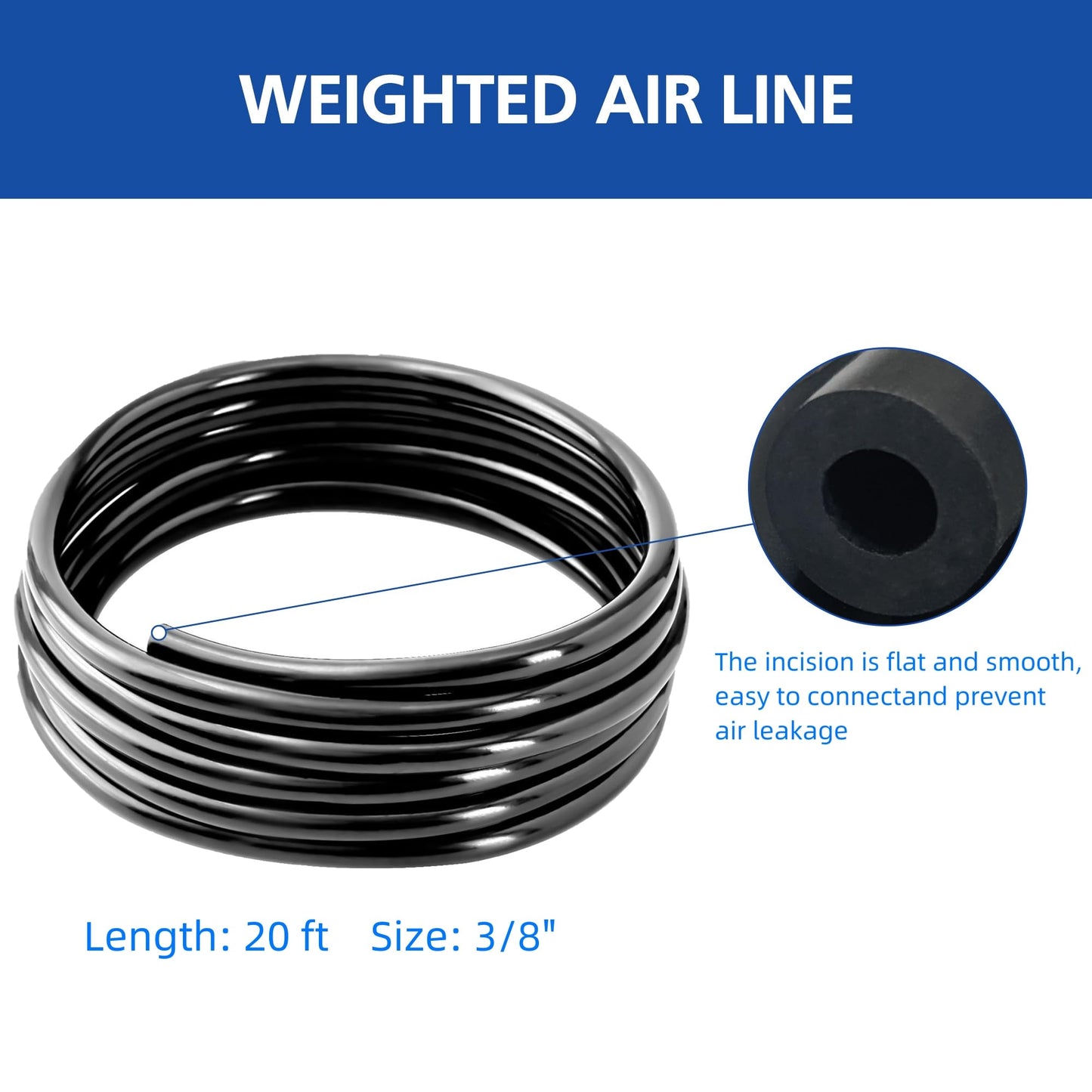 Luckerain Pond Aerator 8000 Gallons Koi Pond Air Pump, Aerators for Outdoor Ponds,Air Pump with Weighted Air Line and Submersible Diffuser Stick