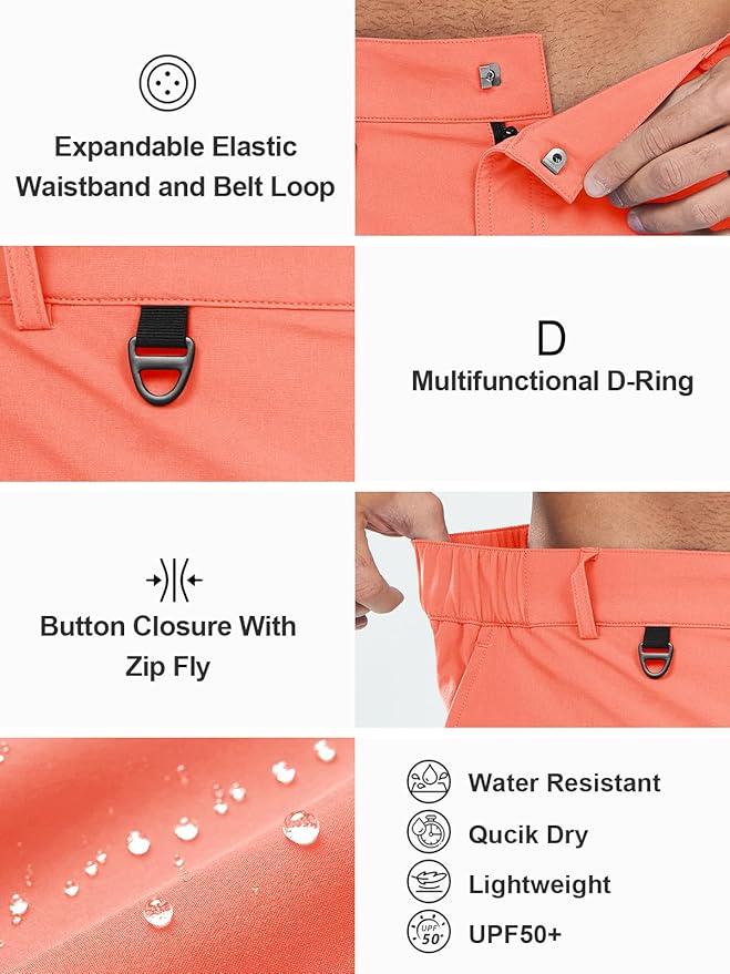NORTHYARD Men's Cargo Hiking Shorts 9" Lightweight Outdoor Tactical Work Camping Sport Golf Casual Travel Fishing Multipocket