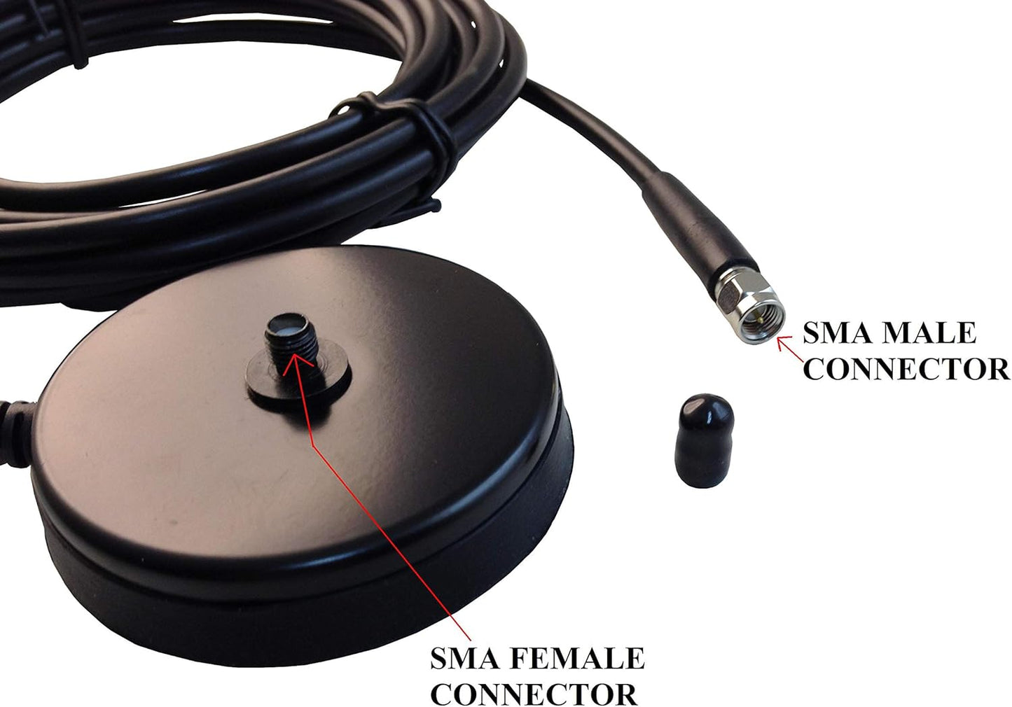 Anteenna TW-35S Antenna Magnetic Mount with SMA Female - SMA Male Type for Handheld Antenna of Two Way Radio