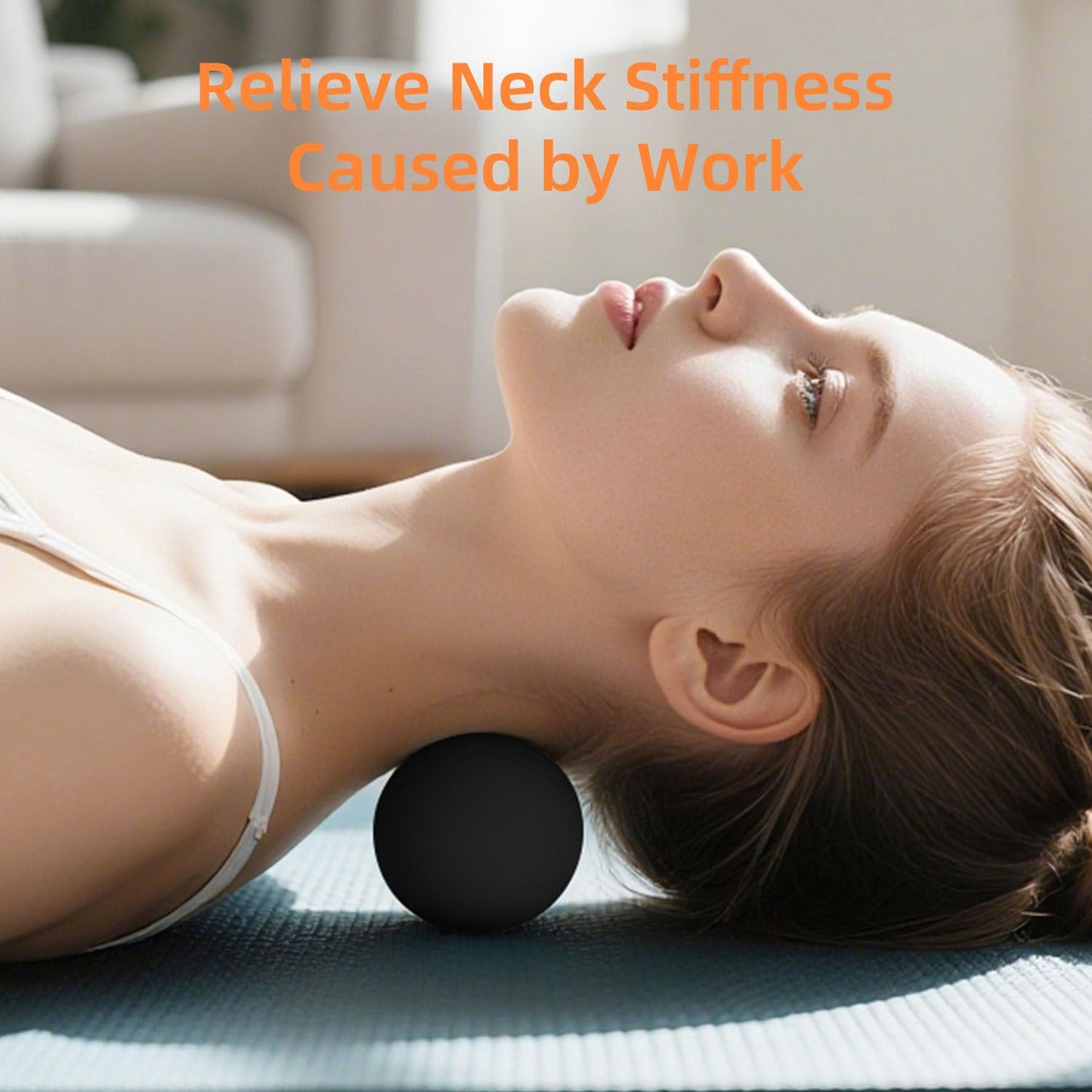 Massage Lacrosse Balls for Myofascial Release, Trigger Point Therapy and Yoga Therapy, Foot Massage Ball to Relieve Plantar Fasciitis Black