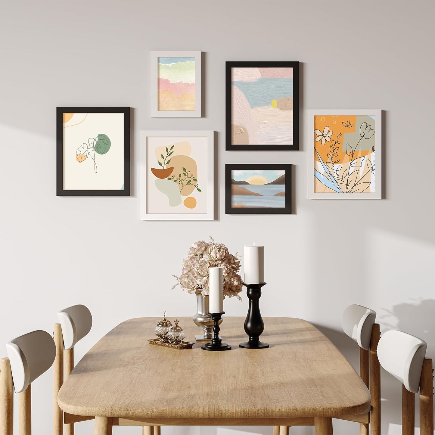 Picrit 11x14 Picture Frame - Stylish Black Photo Frame for Wall Mounting Display