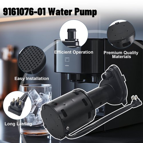 9161076-01 Water Pump Replacement 115V Ice Machine Pump Motor Compatible with Ice-O-Matic Replaces GPP-1MH-1P HRIM-21-115 803338 60/50Hz 0.38A 7W