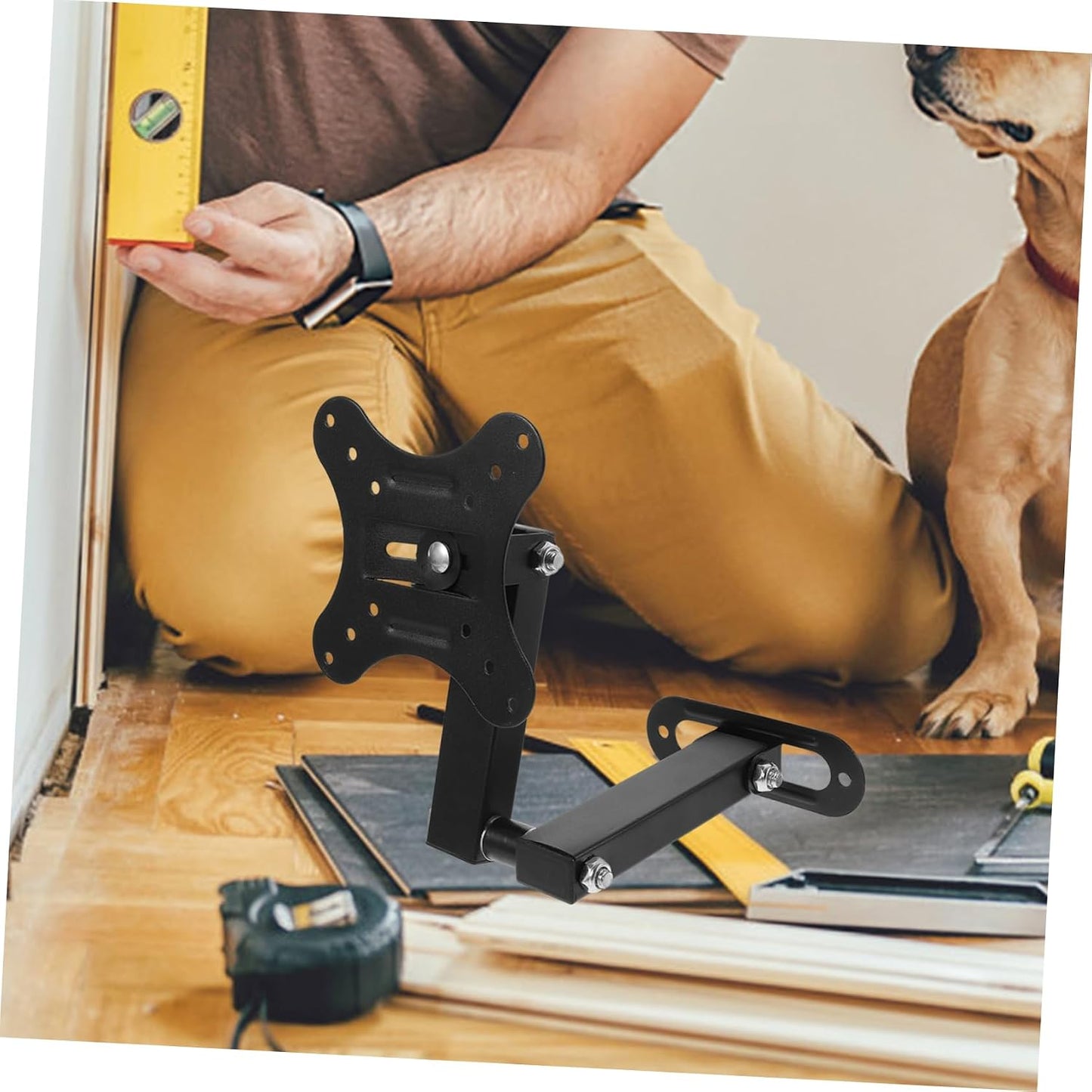DOITOOL Retractable TV Wall Mount Bracket for Flat Screens - Adjustable Design