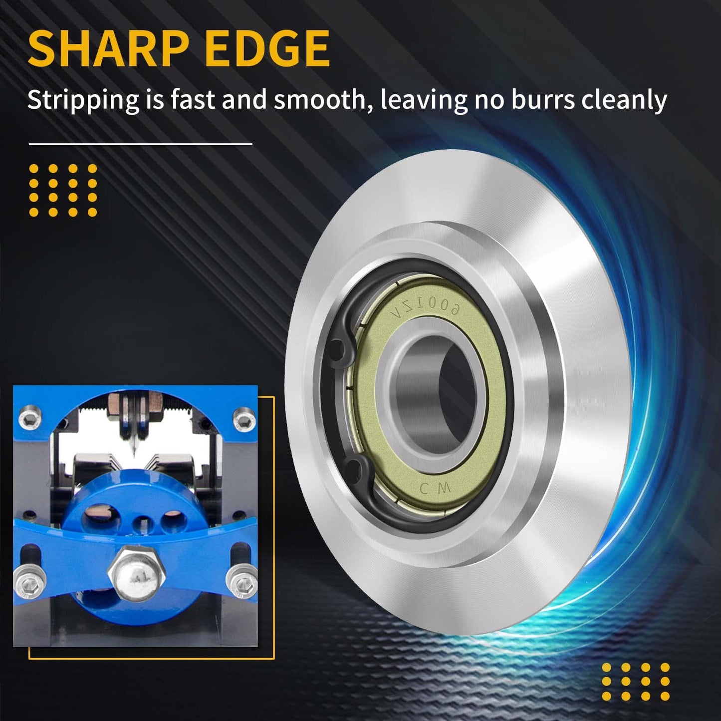Upgraded Manual Wire Stripper Machine & Upgraded Replacement Blade，Cable Stripper Machine for Drill, Wire Stripper Tool With Hand Crank Portable,Wire Stripping Machine For Scrap Copper Recycling