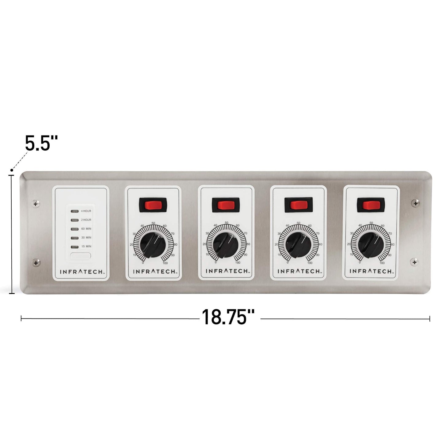 Infratech 4 Zone Analog Controller w/Digital Timer, Part No. 30-4048