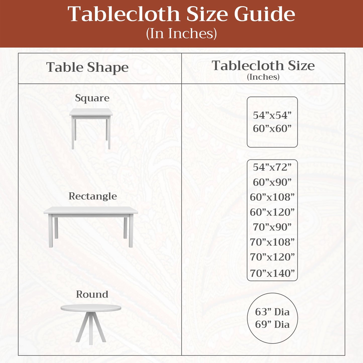 Maison d' Hermine Table Cloth Rectangle Table 100% Cotton 70 x 90 Inches Fall Tablecloth Reusable Everyday Use for Thanksgiving Christmas Decorations Dining Farmhouse Party (Romane)