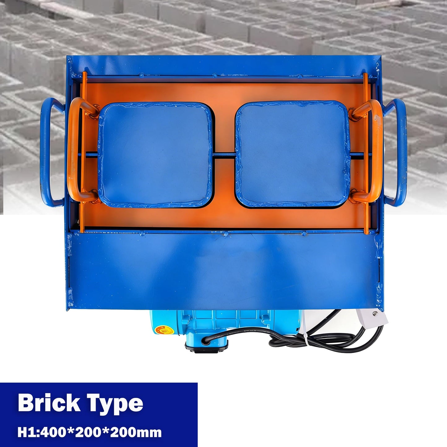 Brick Making Machine,110V Manual Hollow Soil Block Brick Forming Machine H1 Brick Molds for Concrete