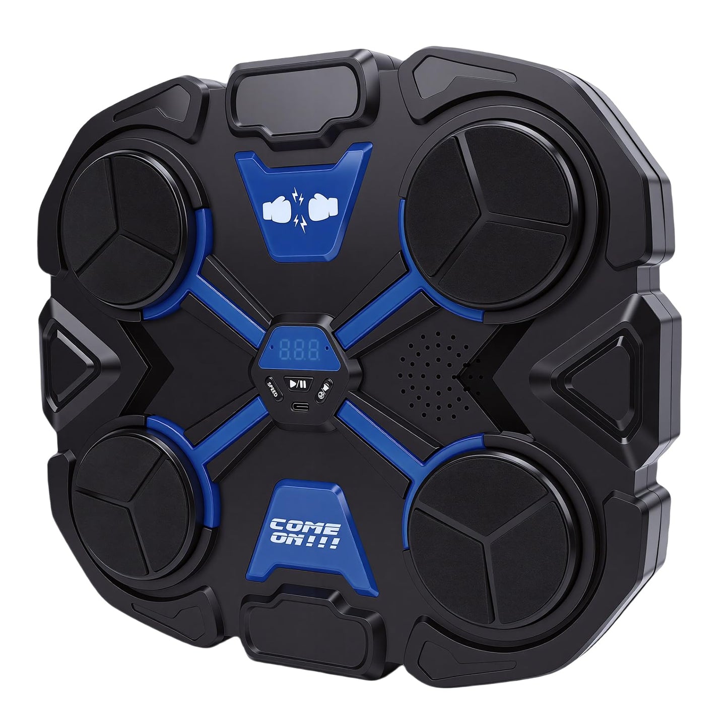 VELATEMOR Music Boxing Machine, Interactive Punching Trainer with Padded Cushion LED Counter, for Adults Kids Training Workout Stress Relief