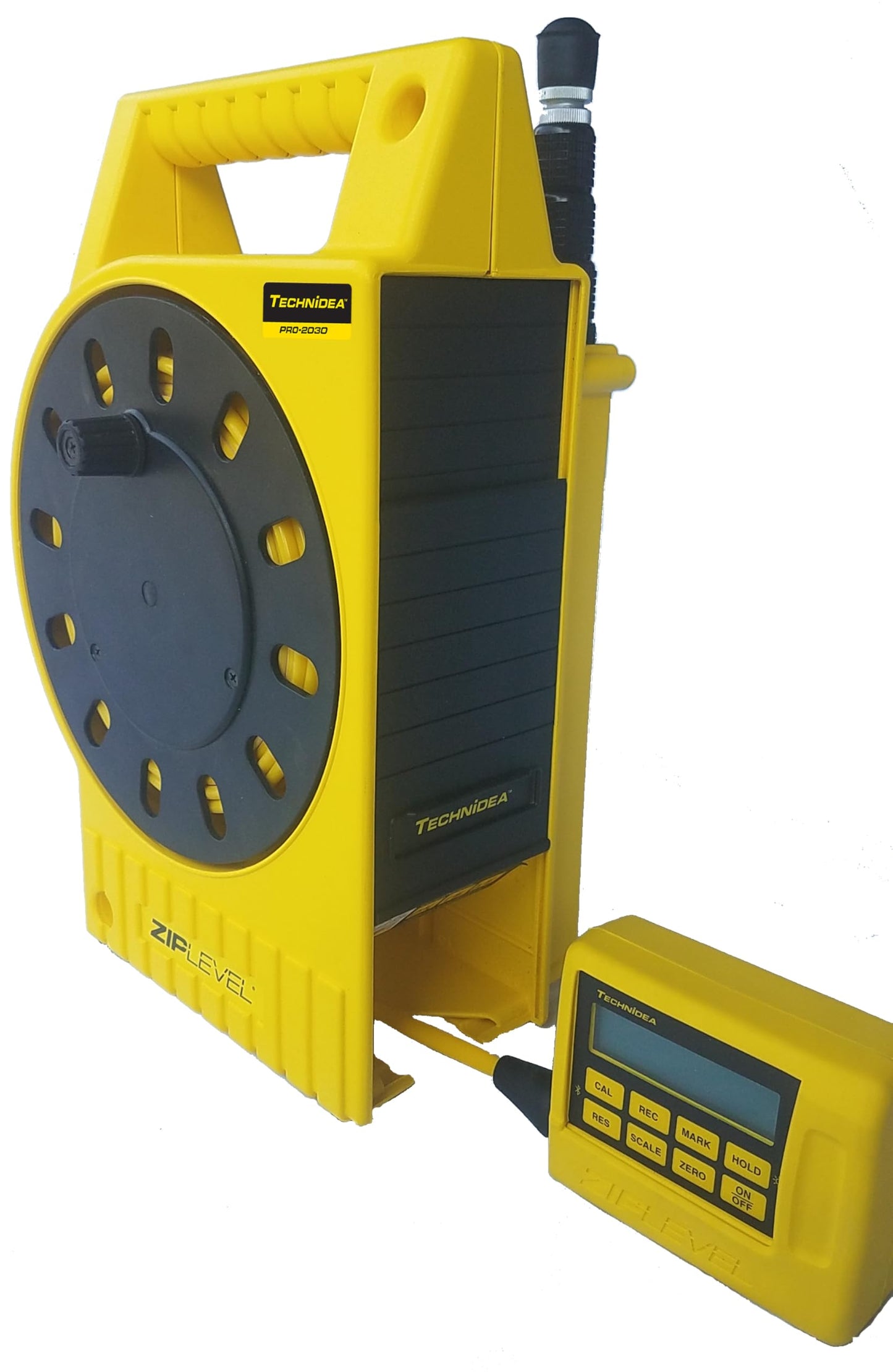 ZIPLEVEL PRO-2030 High Precision Altimeter for No Line-of-Sight, No Distance Error, Bubble-Free Leveling Tool, Includes Unipod, Protective Boot, Anchoring Stakes, and User Guide