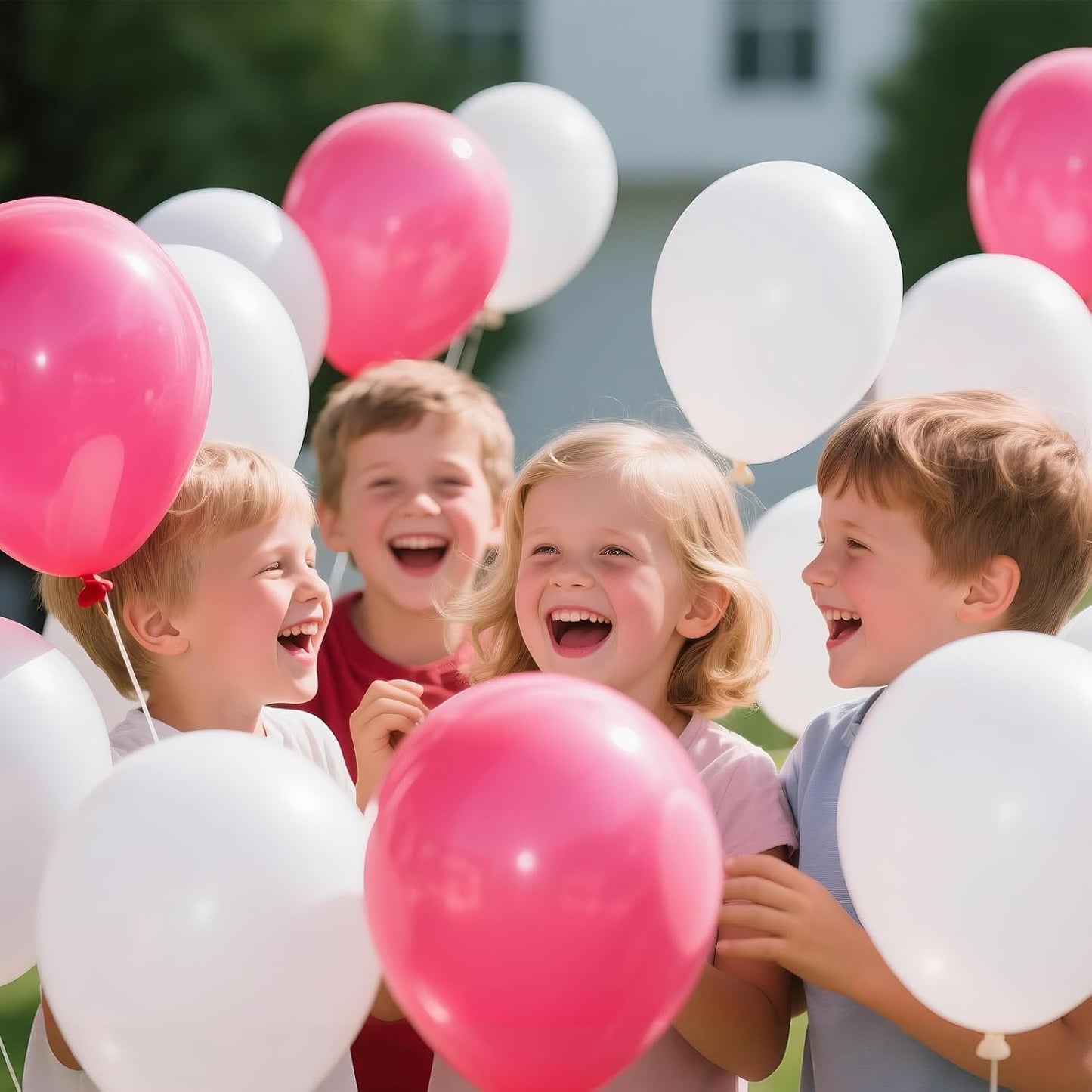 White Latex Balloons by [Brand Name] - 110pcs 12-Inch for Wedding, Engagement & Bridal Shower Decor