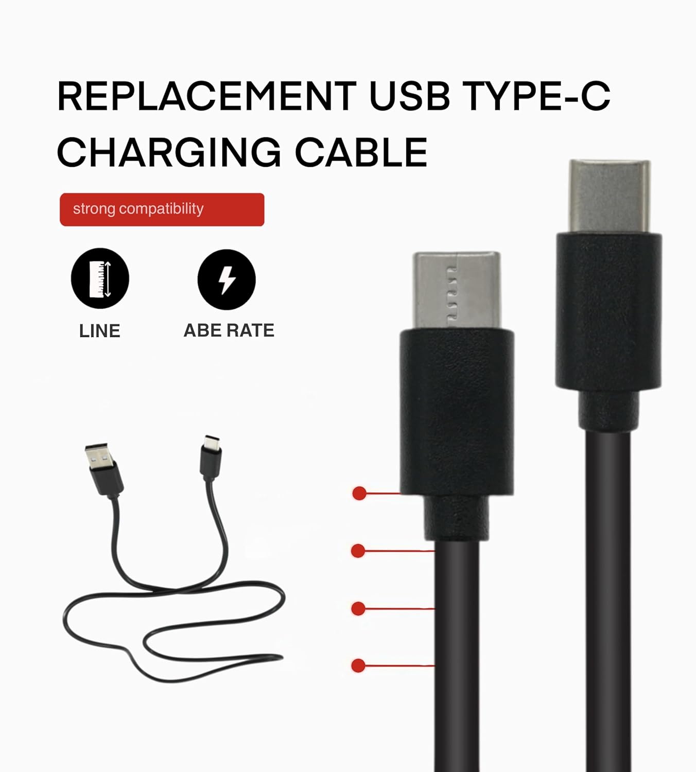 UIGOCLE (5 USB Fast Charger Cable Charging Cable is Compatible with JBL Bose Speaker Headphones, Wireless Bluetooth