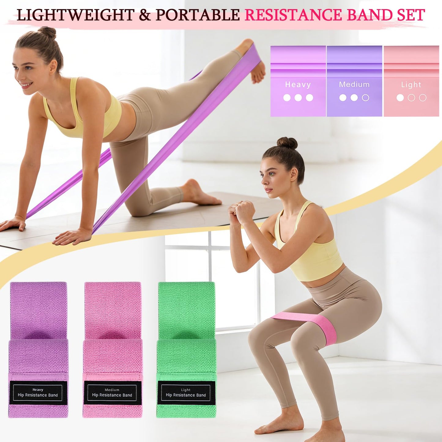 Pilates Kit for Women,17PCS Home Pilate Equipment Essentials, 12.6" Pilates Ring Ball Set with Resistance Bands, Ankle Weights, Sliders,Thigh Trainer, Yoga Strap,Socks Accessories for Home Workout