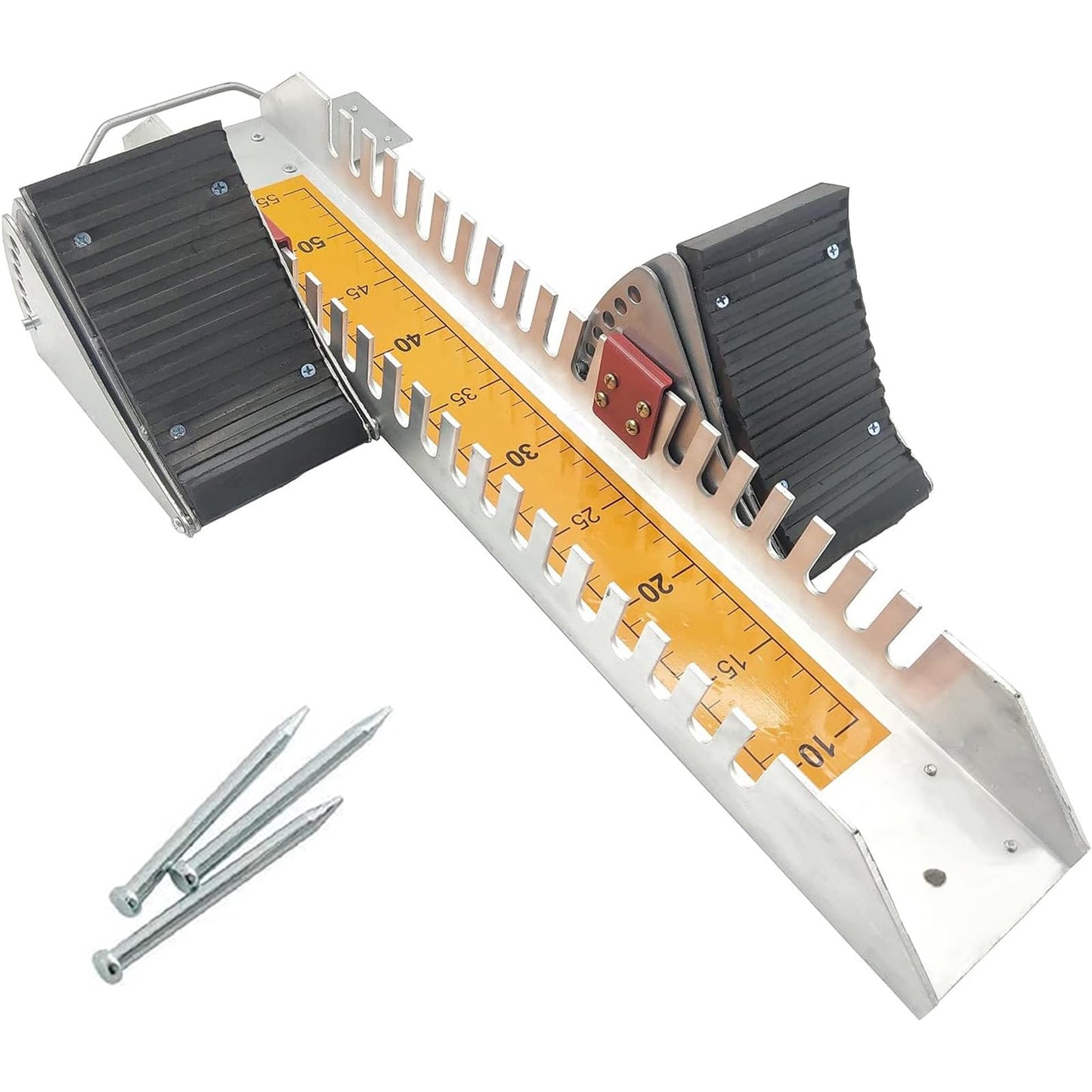 Supvision Lightning Starting Blocks Sprinter Pedals 6 Angle Adjustable Sprinters Track and Field Aluminum Suitable for Plastic Runway CinderTrack 25in Back School Fall Sports Day