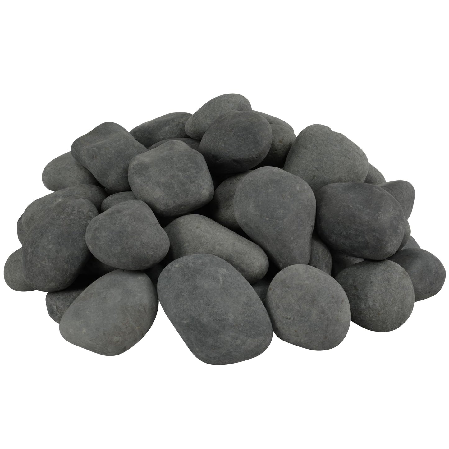 VINICS 40lbs Large Black River Rocks, 3-4 Inch Natural Unpolished Bulk Pebbles for Landscaping, Hand-Picked Premium Stones for Garden Design Fish Tank, Pathways and Backyard