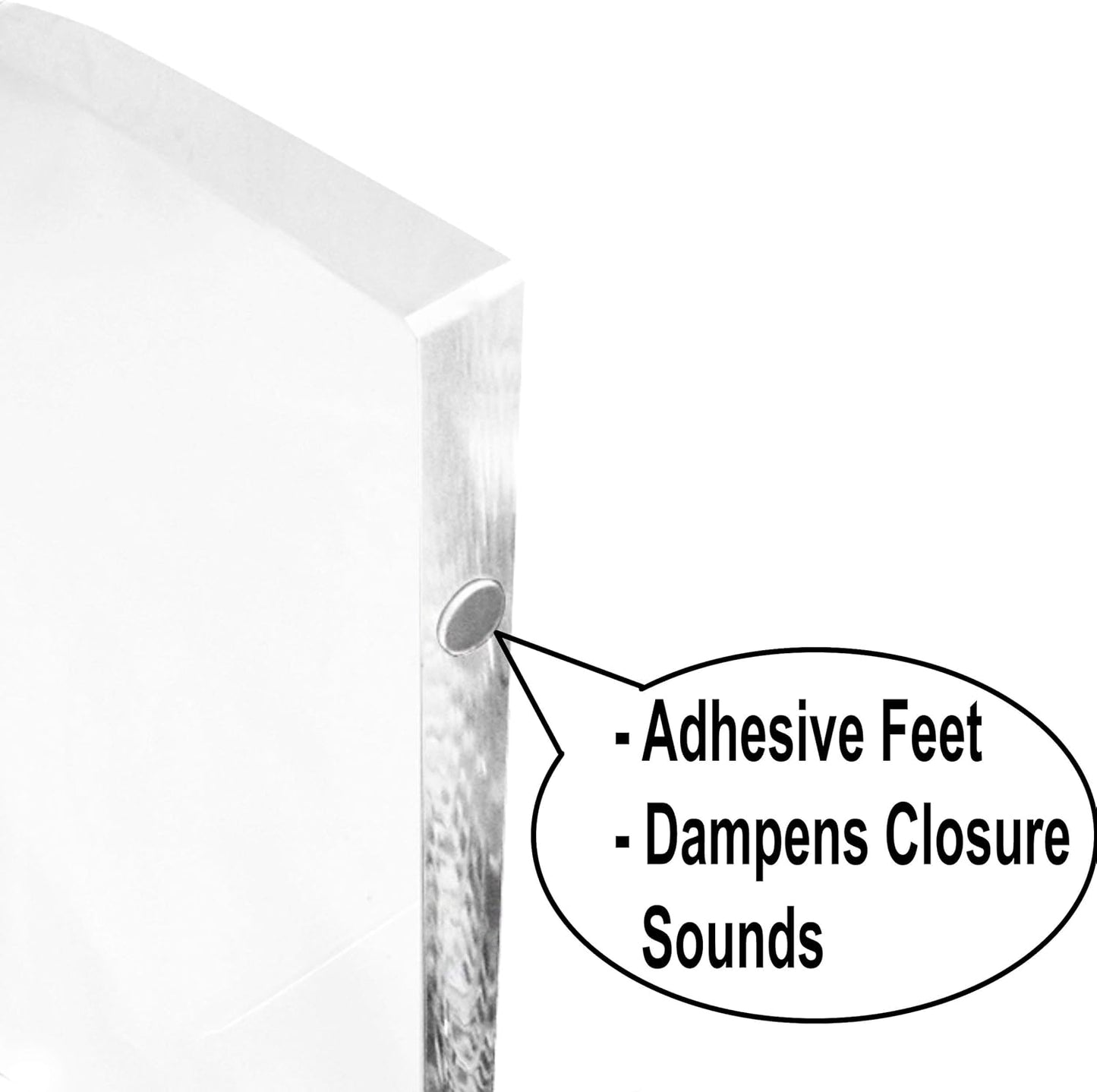 2 5.5 Inches AMT Clear Acrylic Monitor Stand Riser Tier, High Clear Computer Desk Organizer Shelf for Multi Media PC