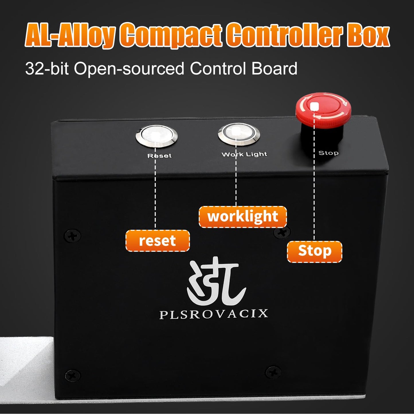 PLSROVACIX CNC Router Machine 800x400mm, 3 Axis Milling and Engraving Kit with 300W Spindle, Closed-Loop Stepper Motors, Ball Screws & Linear Guides, <±0.03mm Accuracy for Wood Acrylic Metal Aluminum.