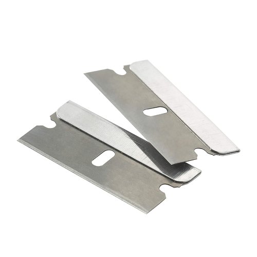 Bates Razor Blades - 50 Pack Flat Scraper Blades for Precision Cutting | Durable One Edge Design