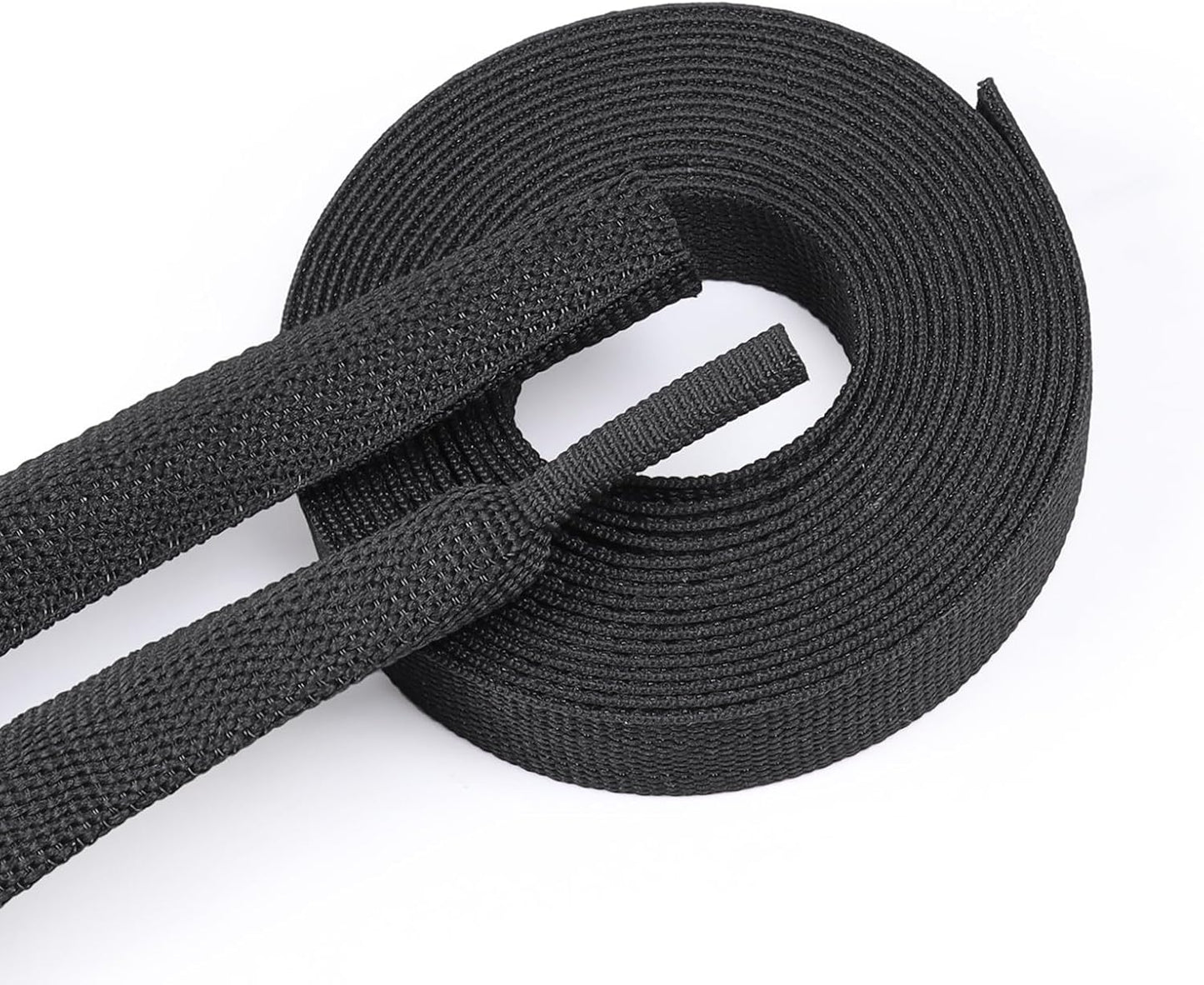 BuyUneed 2:1 (1/2" 16ft) Braided Sleeving Shrinkable Fabric Heat Shrink Tubing- Abrasion Protection Flexibility Wiring