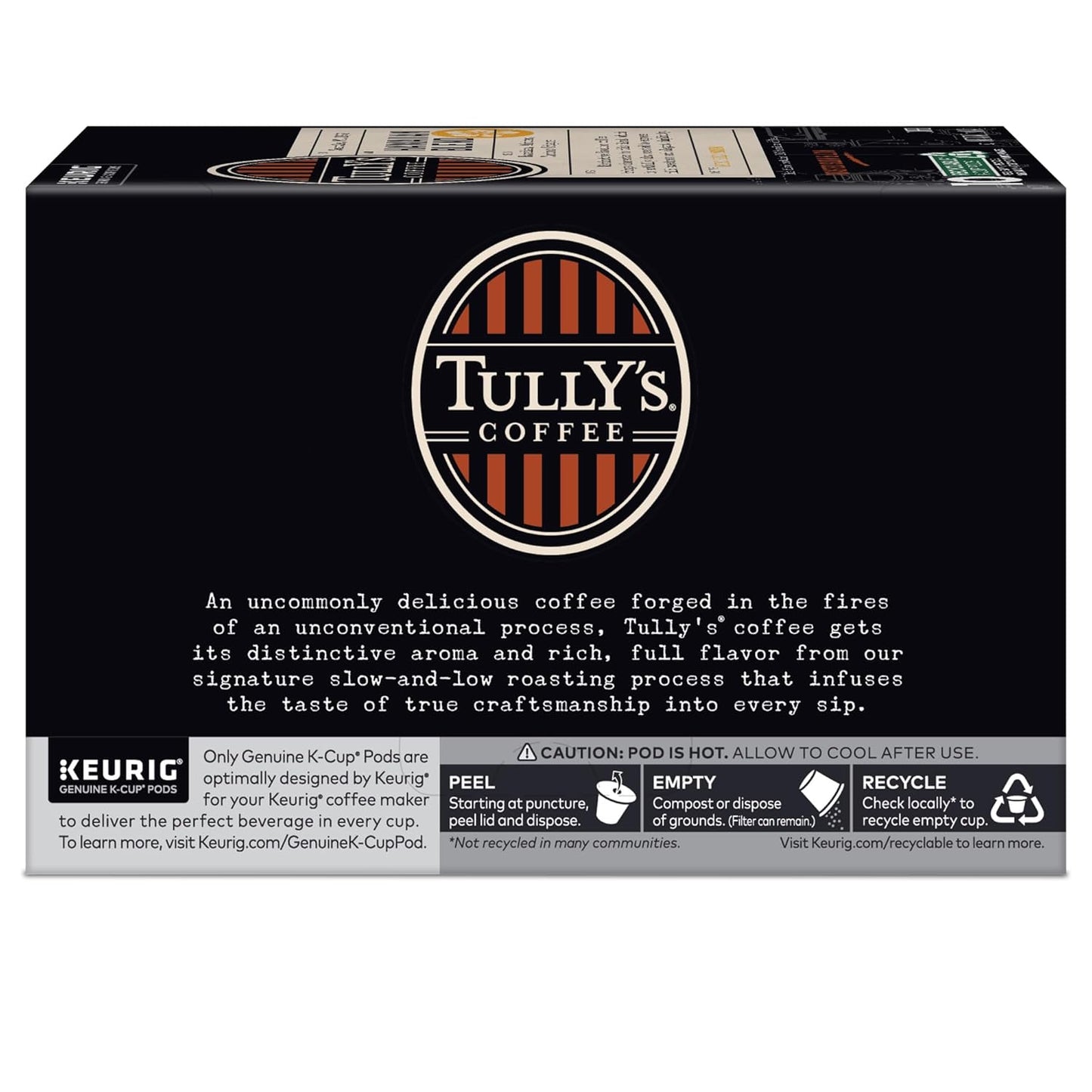 Tully's Coffee Hawaiian Blend K-Cup Pods - Medium Roast, 60 Count (6 Packs of 10)