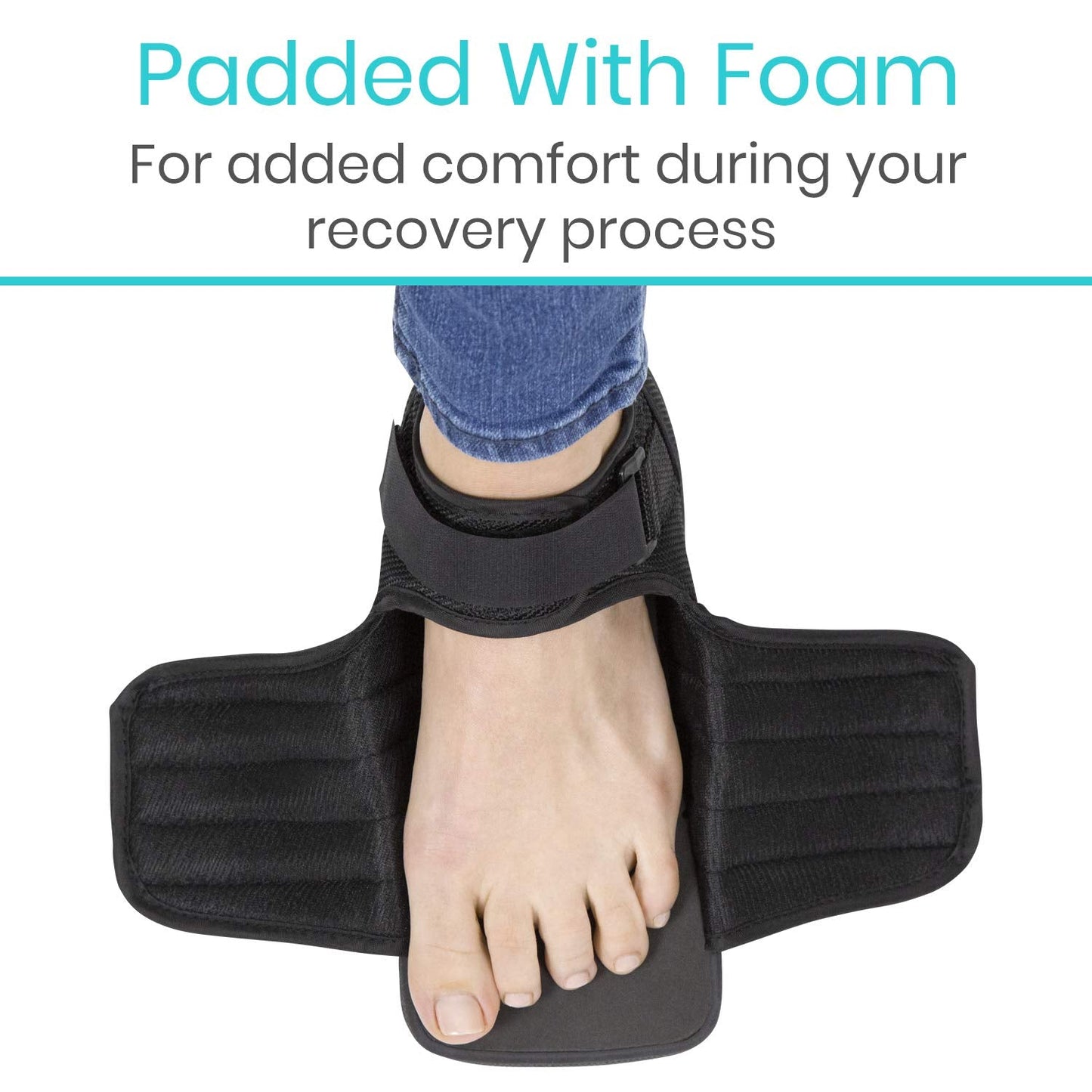 Vive Wedge Post-Op Shoe - Offloading Boot for Heel or Ankle Pain - Medical Foot Recovery for Bone or Soft Tissue Surgery, Fracture, Plantar Fasciitis, Ulcerations, Feet (Medium)
