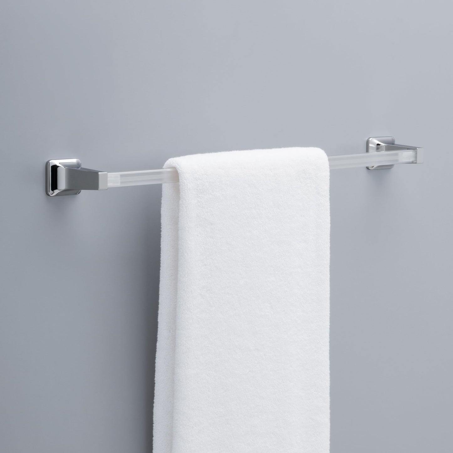 Franklin Brass Replacement (1-Pack) 24" Towel Rack for Bathroom, Clear Replacement Towel Bar for Bathroom, Towel Rod for Wall Mounted Towel Holder 662318