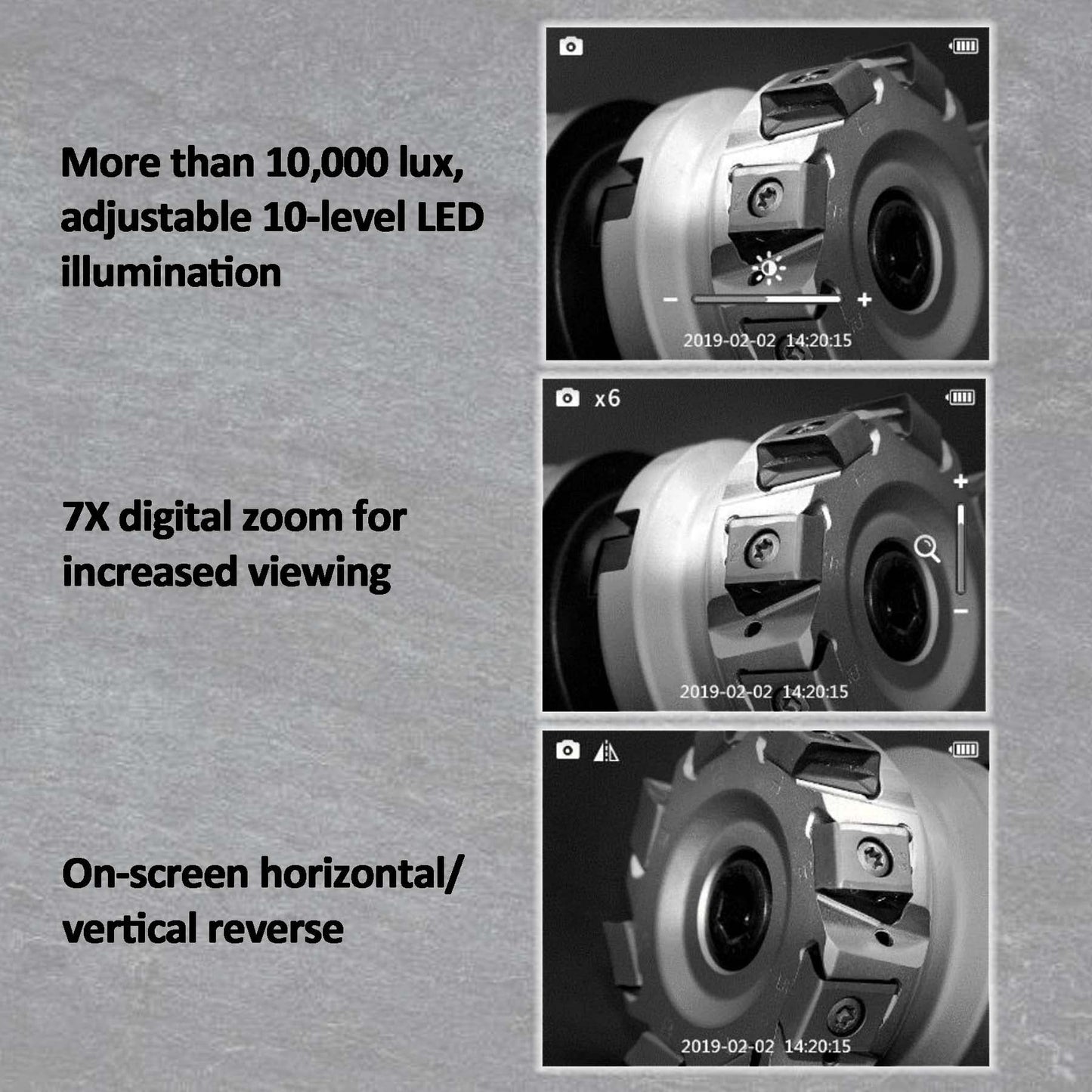 Autel MaxiVideo MV460 Digital Inspection Camera Video Scope Videoscope Endoscope 1920 * 1080 70° Field 7X Zoom LED Header Waterproof Cable Image Capture Video Recording Better MV108 MV105 MV160 MV400