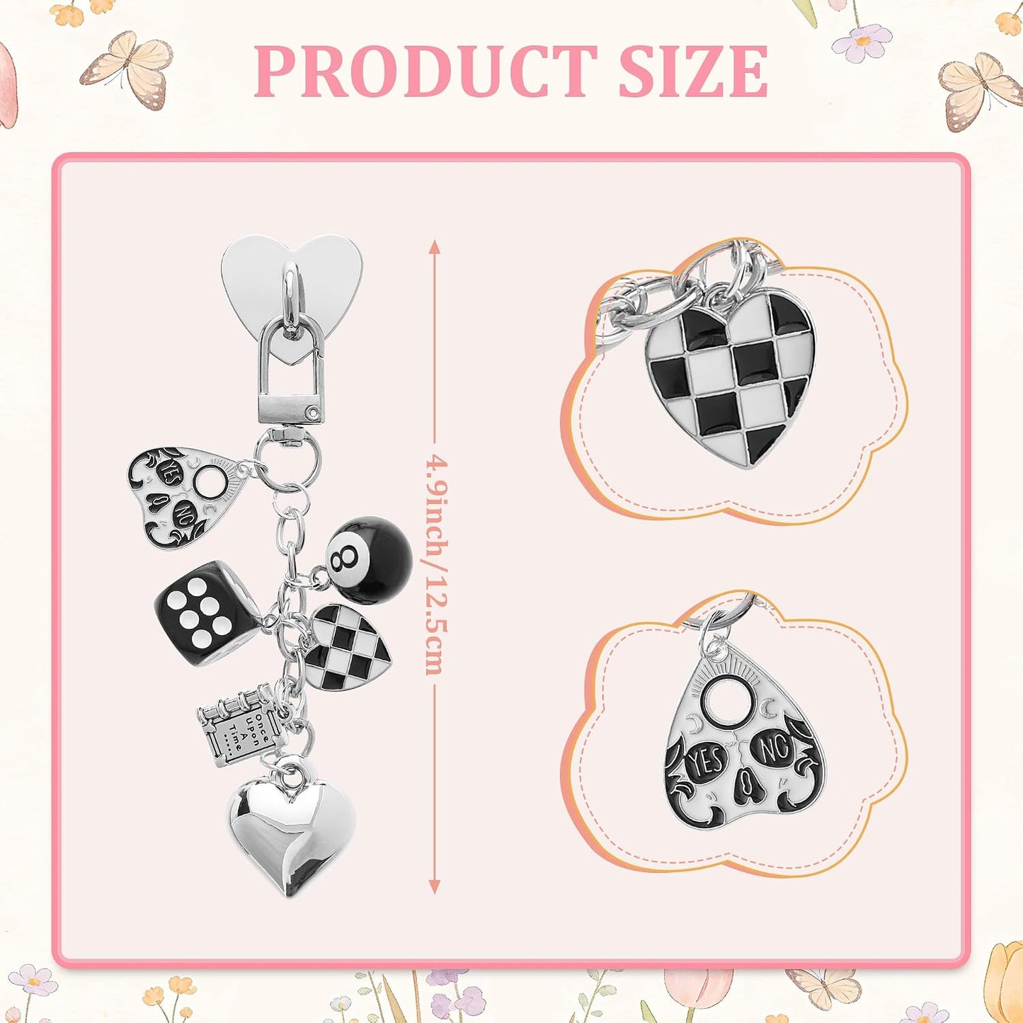 SESENSE Bookish Charms for Kindle - E-Reader Accessories with Unique Charm Chains