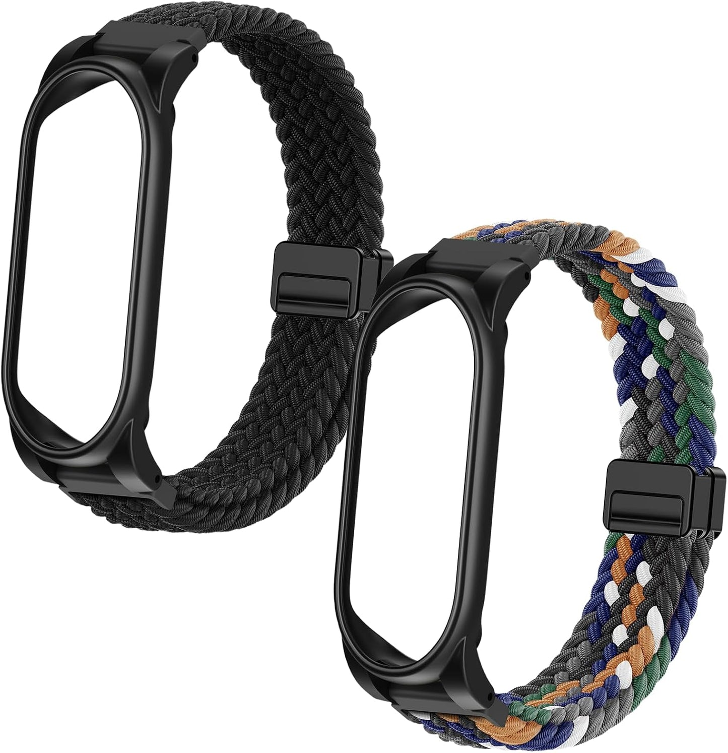 2 Pack Adjustable Braided Wristband Compatible with Plaud NotePin & NotePin S AI Voice Recorder,Breathable Soft