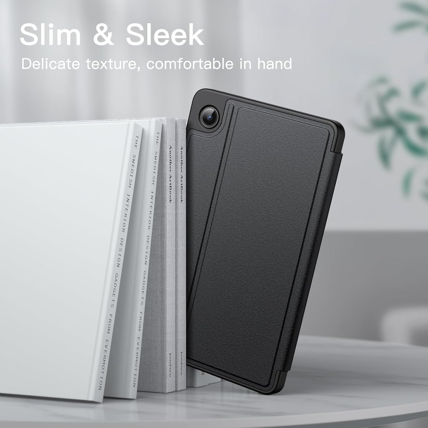 JETech A9 8.7-Inch 2023, Case for Samsung Galaxy Tab Slim Folio Stand Protective Tablet Cover, Multi-Angle Viewing